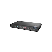 Belkin International Belkin Universal Secure Single-Head - omkopplare för tangentbord/video/mus/ljud - 4 portar