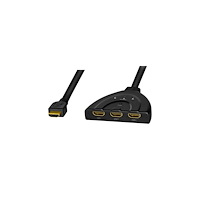 LogiLink LogiLink - video/ljudsplitter/switch - 3 portar