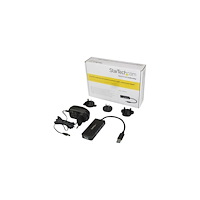 StarTech.com StarTech.com USB 3.0-hubb med 4 portar - Minihubb med laddningsport - Strömadapter medföljer - hubb - 4 portar