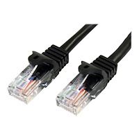 StarTech.com StarTech.com Cat5e patchkabel med hakfria RJ45-kontakter – 2 m, svart - patch-kabel - 2 m - svart