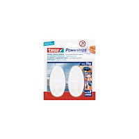 tesa Tesa Powestrips självhäftande krok 2 st rund stor vit (58013...