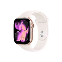 Apple Apple Watch Series 11 (GPS + Cellular) - guldrosa aluminium - smart klocka med sportband - lätt rouge - 64 GB