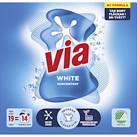 VIA Via White Tvättmedel Pulver 760g
