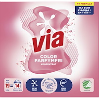 VIA Via Color Parfymfri Tvättmedel Pulver 760g