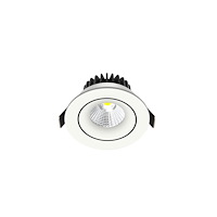 Nordtronic Infälld downlight Velia Tilt LED 10,9 W 2700 K 230 V rund vi...