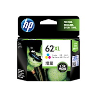 Hewlett-Packard HP 62XL - Lång livslängd - färg (cyan, magenta, gul) - original - bläckpatron