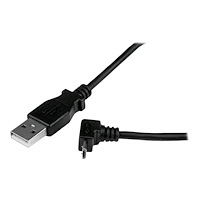 StarTech.com StarTech.com 2m Micro USB Cable Cord - A to Up Angle Micro B - Up Angled Micro USB Cable - 1x USB A (M), 1x USB Micro B...