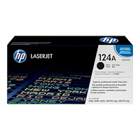 Hewlett-Packard HP 124A - svart - original - LaserJet - tonerkassett (Q6000A)