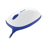 Microsoft Microsoft Express Mouse - mus - USB - vit, blå