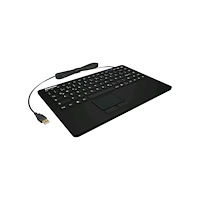 Keysonic KeySonic KSK-5230IN - tangentbord - med pekplatta - tysk - svart Inmatningsenhet
