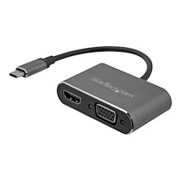 StarTech.com StarTech.com USB-C till VGA- och HDMI-adapter - 2-i-1 - 4K 30 Hz - rymdgrå - extern videoadapter - IT6222 - rymdgrå