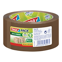 Beiersdorf Tesapack Eco & Strong förpackningstejp - 50 mm x 66 m - brun