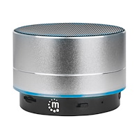 Manhattan Manhattan Metallic Bluetooth Speaker (Clearance Pricing), Splashproof, Range 10m, microSD card reader, Aux 3.5mm connect...