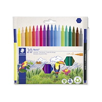 STAEDTLER STAEDTLER Noris 326 - fiberspetspenna - gul, ljusgul, röd, magenta, vinröd, blå, blekblå, ultramarinblå, havsgrön, orang...