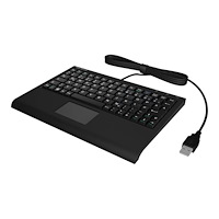 Keysonic KeySonic ACK-3410 - tangentbord - med pekplatta - tysk - svart Inmatningsenhet