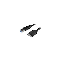 StarTech.com StarTech.com Slim Micro USB 3.0 kabel – 3 m - USB-kabel - Micro-USB typ B till USB typ A - 3 m