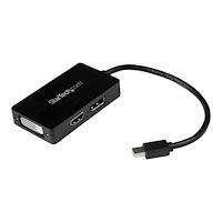StarTech.com Startech A/V-reseadapter: 3-i-1 Mini DisplayPort till DisplayPort-, DVI- eller HDMI-konverterare - videokort - DisplayPo...