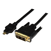 StarTech.com StarTech.com 1 m Micro HDMI till DVI-kabel - Micro HDMI till DVI-kabeladapter - Micro HDMI Type-D enhet till DVI-D Singl...