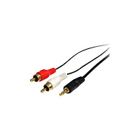 StarTech.com StarTech.com 3 ft Stereo Audio Cable - 3.5mm Male to 2x RCA Male - heaDPhone jack to RCA - Mini jack to RCA - 3.5mm to R...