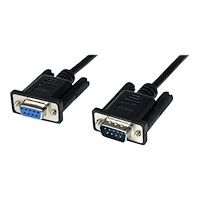 StarTech.com StarTech.com 1 m svart DB9 RS232 seriell nollmodemskabel F/M - nollmodemkabel - DB-9 till DB-9 - 1 m