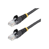 StarTech.com Startech Cat5e patchkabel med hakfria RJ45-kontakter - 5 m, svart - patch-kabel - svart
