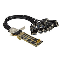 StarTech.com Startech 16 Port PCI Express Serial Card - High-Speed PCIe Serial Card - expansionsmodul - PCIe 1.1 - RS-232 x 2