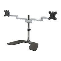 StarTech.com StarTech.com Stativ för dubbla skärmar - Ledat - Stål och aluminium ställ - för 2 monitorer - svart, silver