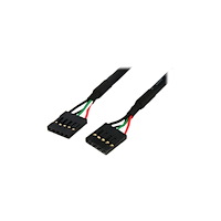 StarTech.com StarTech.com 5 Pin USB 2.0 Header - 18 in USB IDC Motherboard Header Cable - F/F (USBINT5PIN) - USB-kabel - 5-stifts IDC...