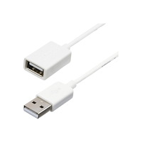 StarTech.com StarTech.com 1m White USB 2.0 Extension Cable Cord - A to A - USB Male to Female Cable - 1x USB A (M), 1x USB A (F) - Wh...