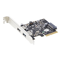 StarTech.com Startech 2-portars USB PCIe-kort med 10 Gbps/port - USB 3.1/3.2 Gen 2 Type-A PCI Express 3.0 x2-värdkontrollexpansionsko...