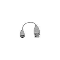StarTech.com StarTech.com 6 in. USB to Mini USB Cable - USB 2.0 A to Mini B - Gray - Mini USB Cable (USB2HABM6IN) - USB-kabel - USB t...