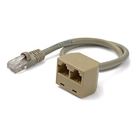 StarTech.com StarTech.com 2-till-1 RJ45 splitterkabeladapter - F/M - nätverksdelare