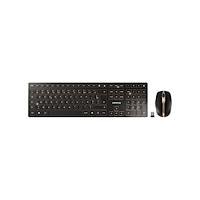CHERRY CHERRY DW 9100 SLIM - sats med tangentbord och mus - schweizisk - svart/brons Inmatningsenhet