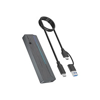 RAIDSONIC ICY BOX IB-1826MCL-CU31 - förvaringslåda - RGB-ljus - M.2 NVMe Card / SATA - USB 3.2 (Gen 2)