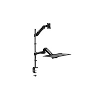 LogiLink LogiLink Sit-Stand Workstation monteringssats - justerbar arm - för bildskärm/tangentbord