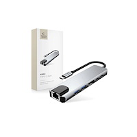 Tech-Protect Tech-Protect HB02 HUB-adapter 6-i-1 USB-C + USB2.0 + USB3.0...