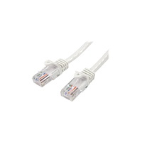 StarTech.com StarTech.com Cat5e patchkabel med hakfria RJ45-kontakter – 1 m, vit - patch-kabel - 1 m - vit