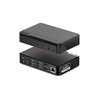 Alogic ALOGIC Universal Twin HD Pro Docking Station - dockningsstation - USB-C - HDMI - 1GbE