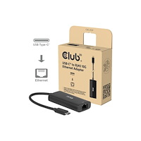 Club-3d Club 3D - nätverksadapter - USB-C - 100M/1G/2.5G/5G/10 Gigabit Ethernet x 1