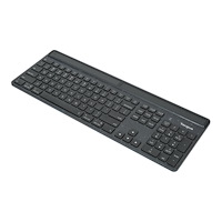 Targus Targus EcoSmart - tangentbord - hållbar energiutvinning - QWERTY - tysk - svart Inmatningsenhet