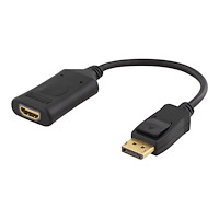 Deltaco DELTACO DP-HDMI32 - adapterkabel - DisplayPort / HDMI - 10 cm