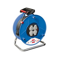 Brennenstuhl Brennenstuhl BN-HASP02, 25 m, IP44, Plast, Svart, Blå, 4 AC-...