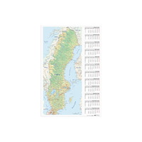 Burde Väggblad Sverigekarta 2027