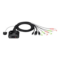 ATEN Technology ATEN CS52DP Hybrid - omkopplare för tangentbord/video/mus/ljud/USB - 2 portar