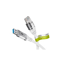 Goobay Goobay 74163, 10 m, Cat6, F/UTP (FTP), USB Type-A, RJ-45, Vi...
