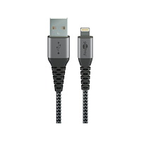 Goobay Goobay 49272, 2 m, Lightning, USB A, Hanstik, Hanstik, Sort,...
