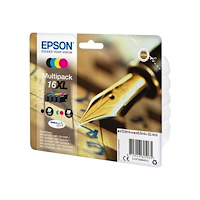 EPSON Bläckpatron EPSON T1636 C13T16364012, 450 sidor, Cyan/Gul/Ma...