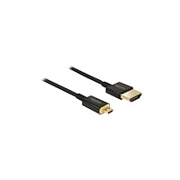 DeLOCK Delock Slim Premium - HDMI-kabel med Ethernet - 50 cm