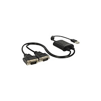 DeLOCK Delock USB 2.0 to 2 x serial RS-232 - seriell adapter - USB 2.0 - RS-232 x 2