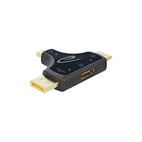 DeLOCK Delock 3 in 1 Monitor Adapter with HDMI / DisplayPort / mini DisplayPort in to HDMI out with 4K 60 Hz - adapter för vide...